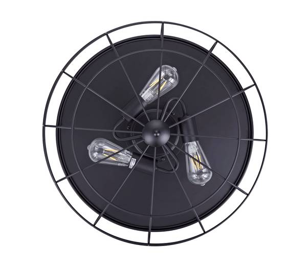 Deckenventilator Industri Schwarz