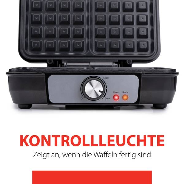 Waffeleisen MEALWA588001 Silber - Kunststoff - 25 x 10 x 24 cm