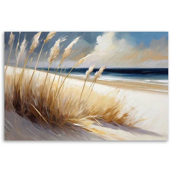 Wandbild strand meer dünen landschaft 100 x 70 cm