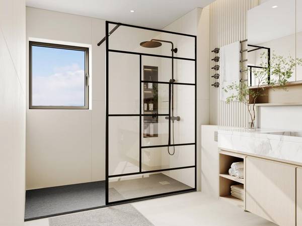 Duschwand SEFANA II Tiefe: 120 cm