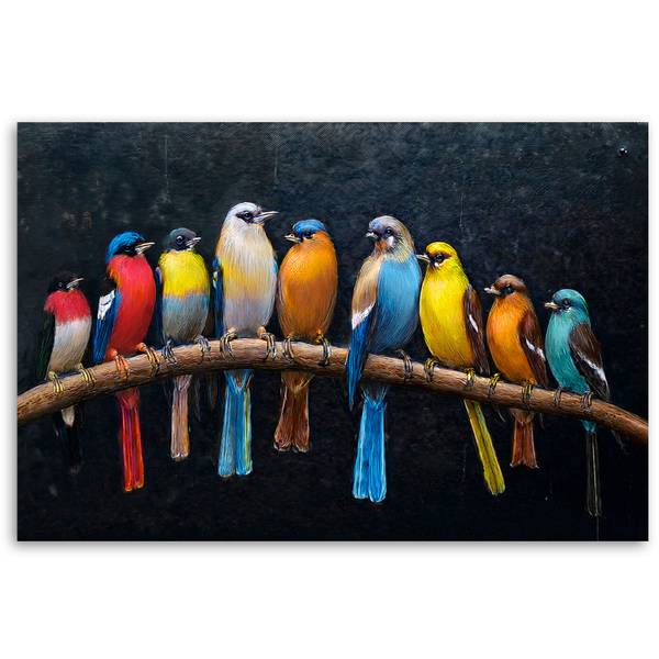 Tableau déco Oiseaux Animaux 60 x 40 cm