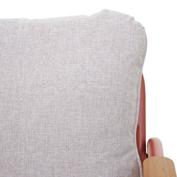 Tuinbank O11 rood - aluminium - 125 x 81 x 81 cm