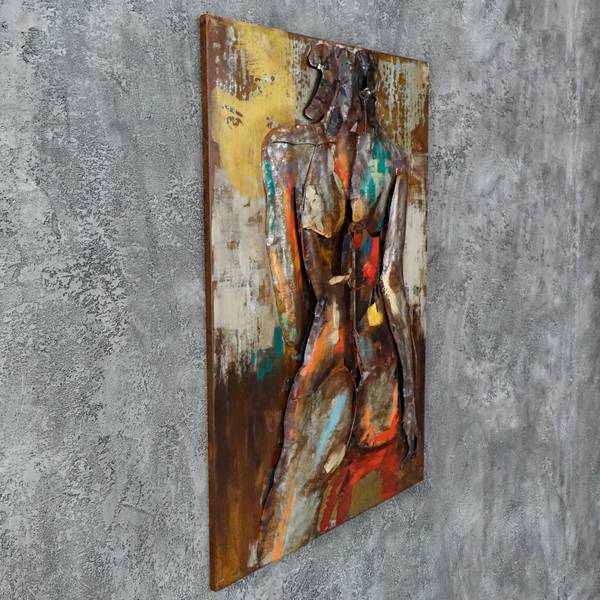 Metallbild 3D AKT Stahl - 120 x 70 x 6 cm