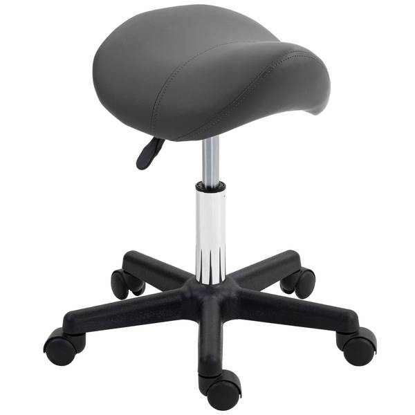 Rollhocker 021V70GY Grau - Metall - 48 x 59 x 47 cm
