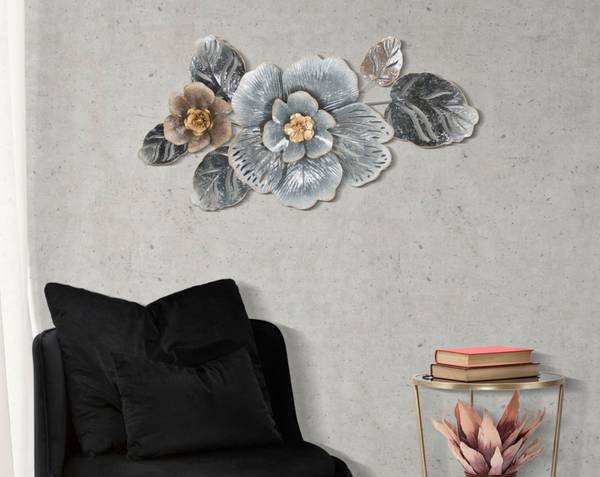 Wanddekoration Greys B Metall - 10 x 48 x 84 cm