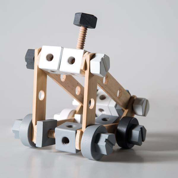 Jeu de construction en bois Marron - Bois manufacturé - 30 x 5 x 25 cm