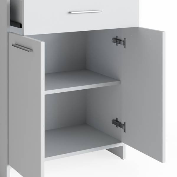 Midischrank Kiko 32017 Weiß - Holzwerkstoff - 60 x 80 x 34 cm