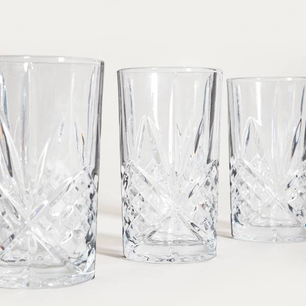 Gläser MIRRA 4er-Set Glas - 8 x 15 x 8 cm
