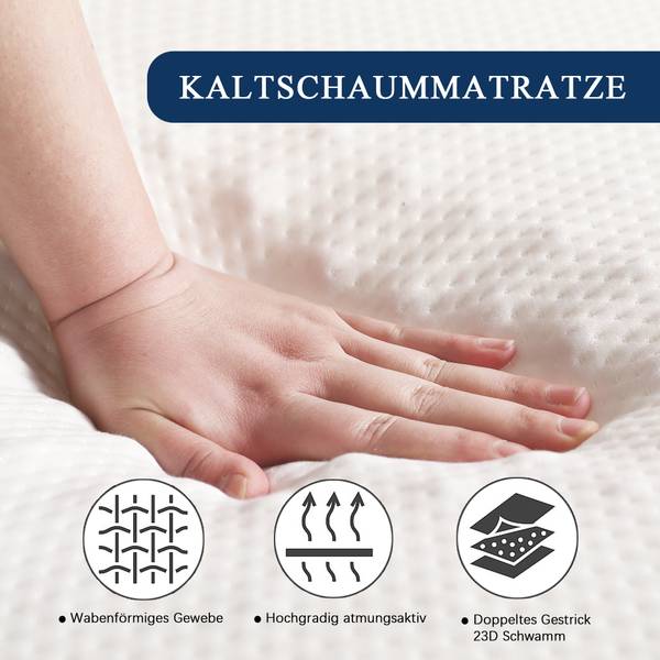 Kinderbett K-589 Weiß - Metall - 140 x 214 x 200 cm