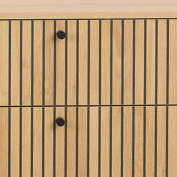 Kommode Albany Braun - Holz teilmassiv - 158 x 81 x 40 cm