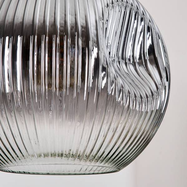 Pendelleuchte Cesaro Braun - Grau - Metall - 65 x 125 x 100 cm