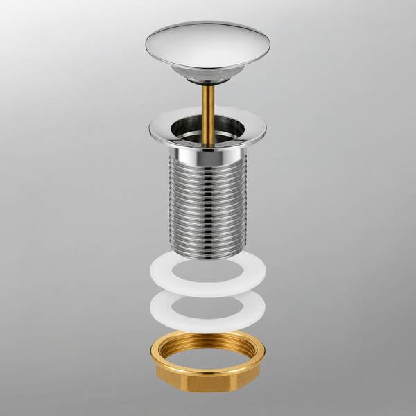 Ablaufventil mit pop up funktion 0124 Silber