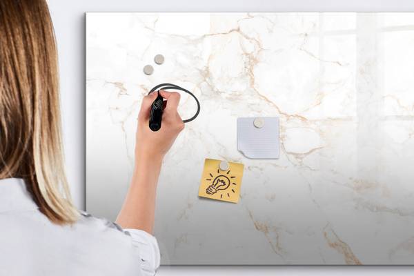 Magnettafel Eleganter Marmor 100 x 70 cm