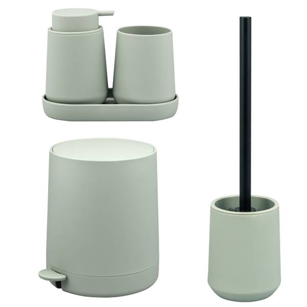 Bad-Accessoires 5er-Set Tesero Salbei