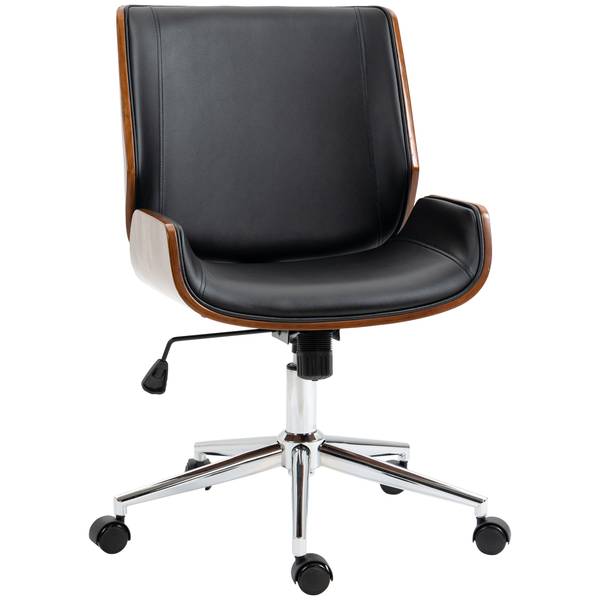 Bureaustoel 921-607V00BK bruin - kunstleer - 60 x 96 x 53 cm