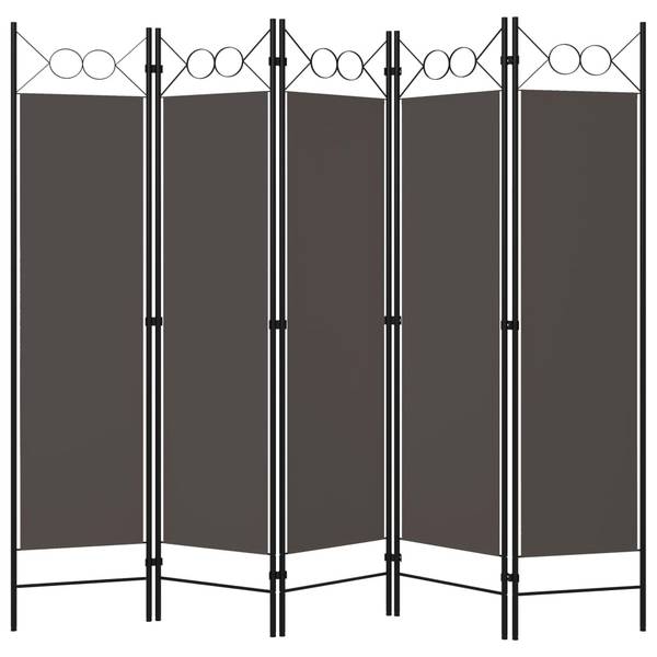 Scheidingswand 3002980-3 set van 5 antracietkleurig