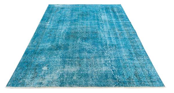 Tapis Ultra Vintage CLXXXVII Turquoise - Laine - 170 x 1 x 257 cm