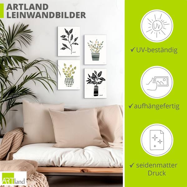 Leinwandbilder Botanical Set 4tlg. 45 x 60 cm