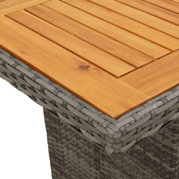 Garten-Essgruppe 3037735-4 (7-teilig) Grau - Stahl - 80 x 75 x 190 cm