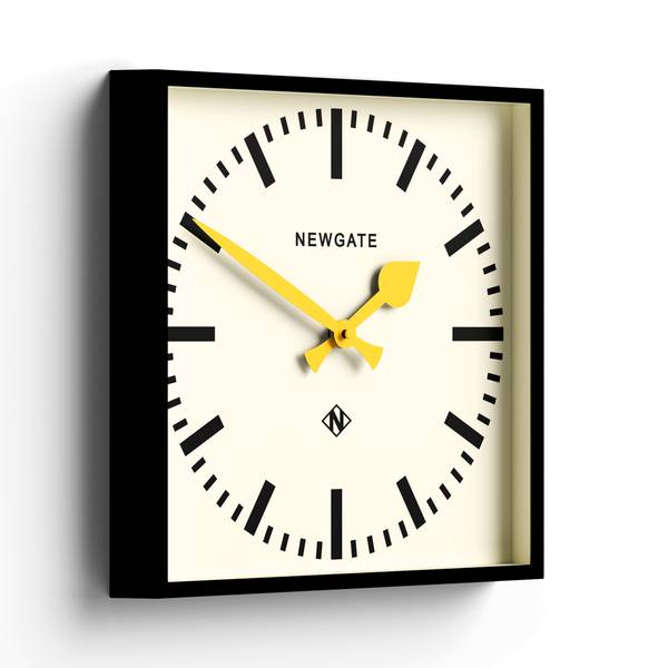 Wanduhr Number Five Gelb
