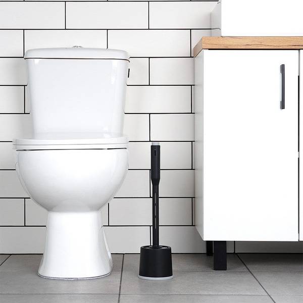 Toilettenbürste 71158 Schwarz - Kunststoff - 11 x 11 x 41 cm