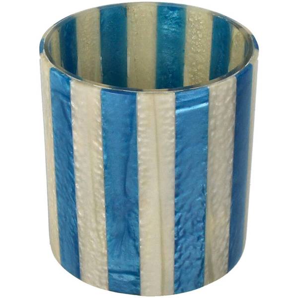 Kerzenhalter Stripes Blau