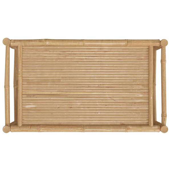 Garten Couchtisch 363456 Grau - Bambus - 55 x 33 x 100 cm