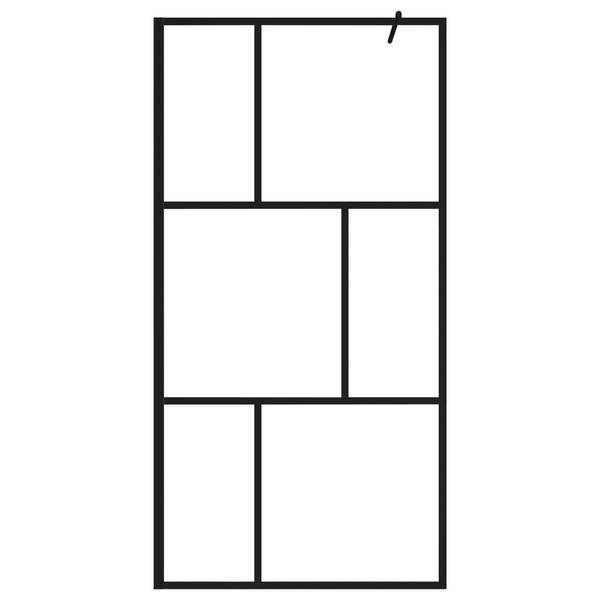 Duschwand 3006480 Schwarz - Breite: 100 cm