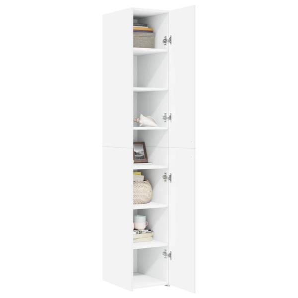 Highboard DE6947 Weiß - Holzwerkstoff - 30 x 185 x 43 cm