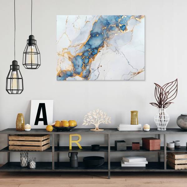 Leinwandbild Abstrakt Marmor Wohnzimmer 100 x 70 x 3 cm