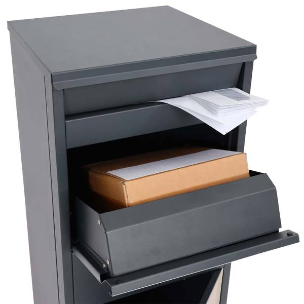 Paketkasten Claymont Anthrazit - Braun