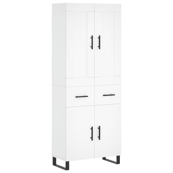 Highboard DE6882 Weiß - Holzwerkstoff - 70 x 180 x 34 cm