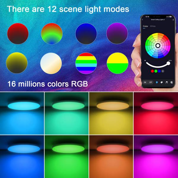 LED Deckenleuchte CE1533W 2er-Set Weiß - Kunststoff - Polyrattan - 31 x 6 x 31 cm