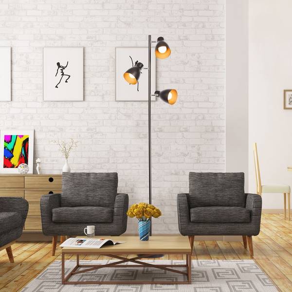 Stehlampe Metalldesgin BKL1199 Schwarz - Gold
