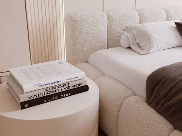 Polsterbett CLOUD LOW Beige - Breite: 206 cm
