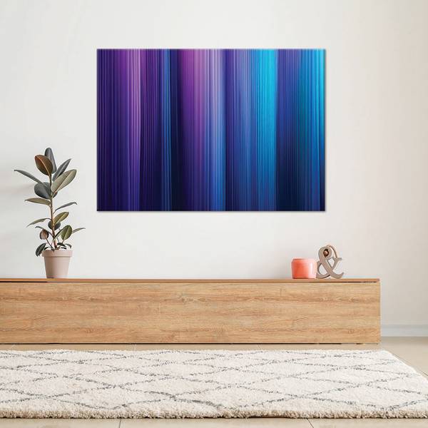 Wandbild abstraktion vertikale streifen 60 x 40 cm