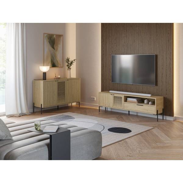 Sideboard INCA Braun - Holzwerkstoff - 40 x 80 x 120 cm
