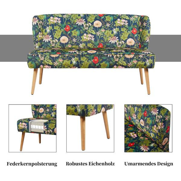 Sitzbank SOPHIA Microfaser - 65 x 87 x 140 cm