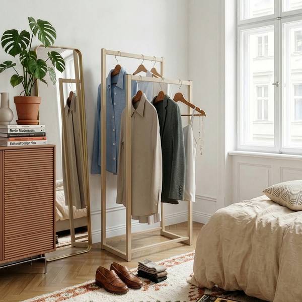 Kleiderständer Holtalen Beige
