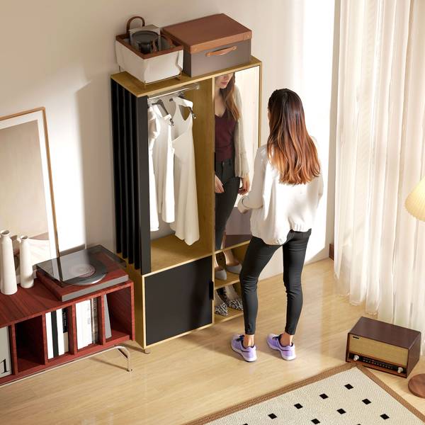 Garderobe Set 831-978V90ND Braun - Holzwerkstoff - 30 x 175 x 80 cm