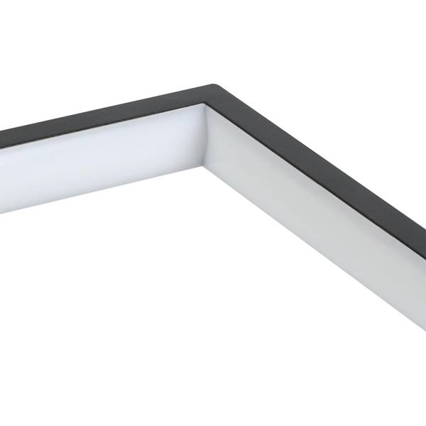LED Deckenleuchte dsnf Schwarz - 39 x 8 x 80 cm