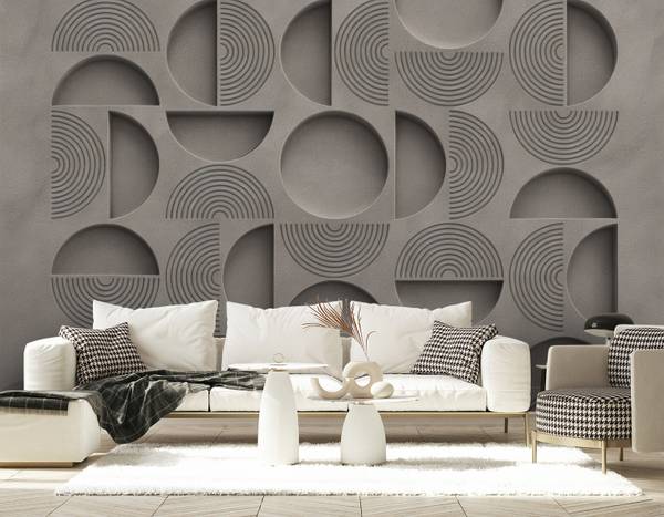 Fototapete Moderne 3D Formen 100 x 70 cm