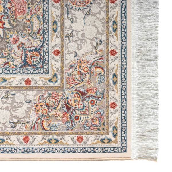 Orientteppich Baran Weiß - Naturfaser - 250 x 1 x 350 cm