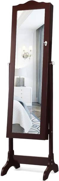 Sieradenkast VH32993ORNL bruin - plaatmateriaal op houtbasis - 37 x 160 x 42 cm