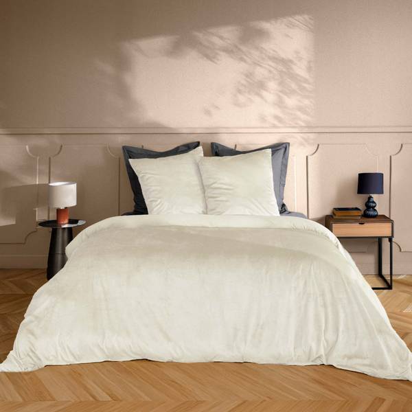 Bettwäsche Set 357  PERCALE 3-tlg Beige - Textil - 1 x 220 x 220 cm