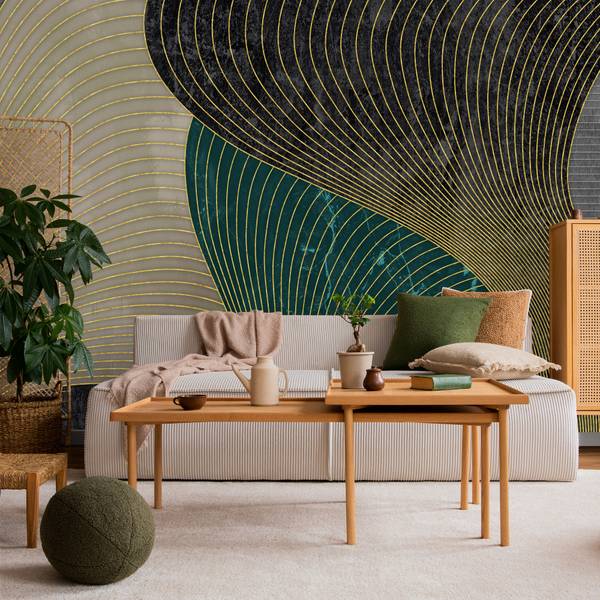 Vlies-Fotobehang GEOMETRISCHE Abstractie 90 x 60 x 60 cm