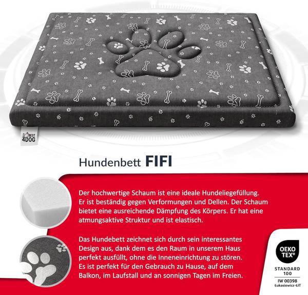 Hundebett FIFI 70 x 100 cm
