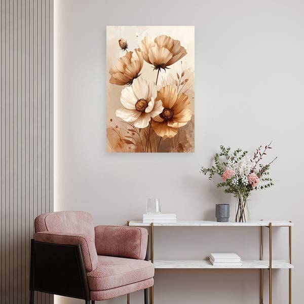 Wandbild Blumen 70 x 100 cm