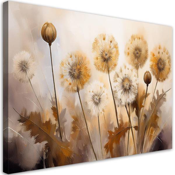 Wandbild pusteblumen pflanzen blumen 90 x 60 cm