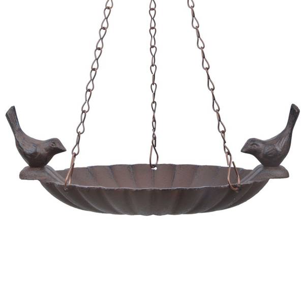 Vogeltränke FB377 Braun - Metall - 21 x 32 x 20 cm